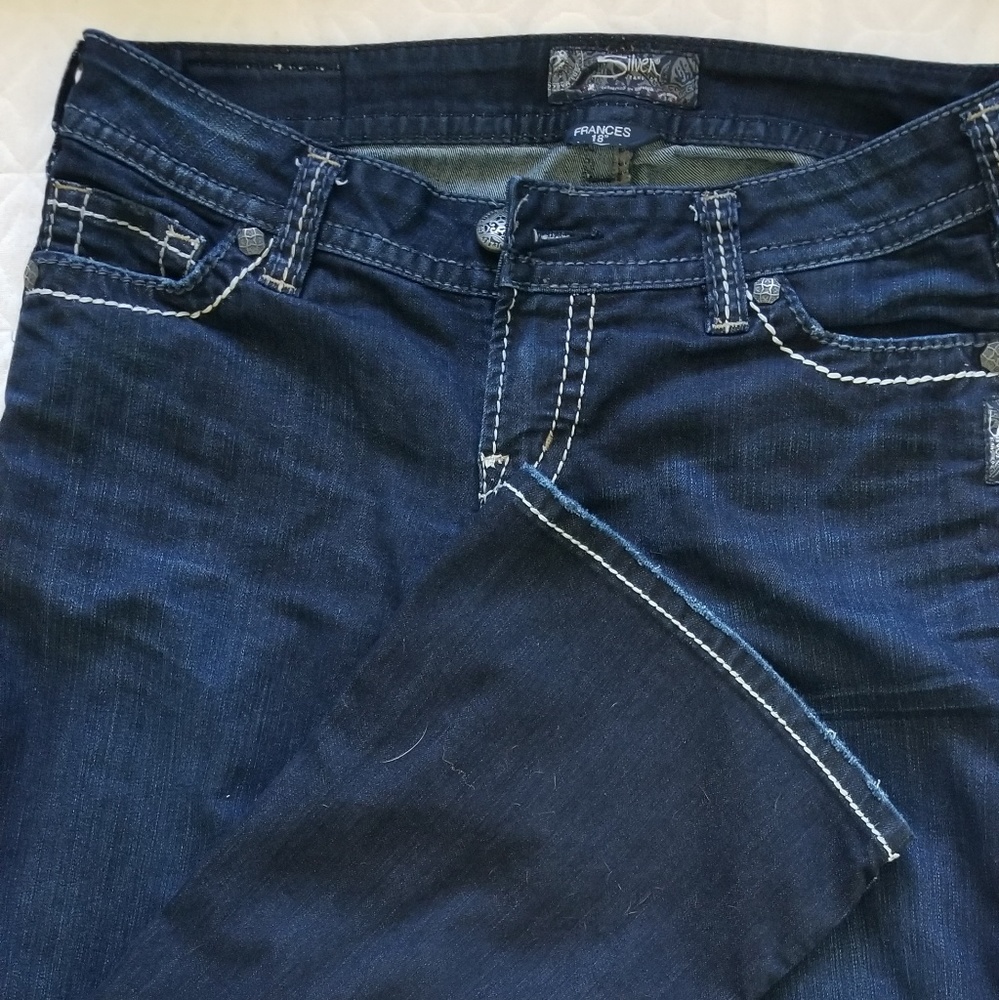 Silver bootcut jeans